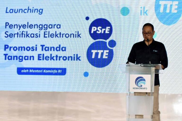 Launching PSrE dan Promosi TTE Kominfo RI