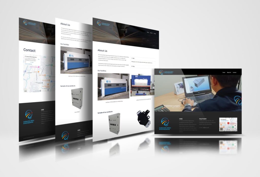 Website PT HRE, Bandung