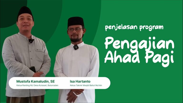 Pengajian Ahad Pagi, Masjid Baitul Mu’min Kutasari